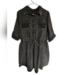 Speed Control Charcoal Denim Dress Pullover 2X